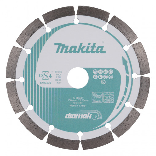 D-80092 Disco de diamante 150 x 22,23 mm